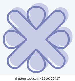 Icon Error. related to Exclamation symbol. two tone style. design editable