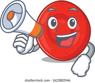 An icon of erythrocyte cell having a megaphone