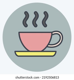 Icon Espresso. suitable for education symbol. color mate style. simple design editable. design template vector. simple illustration