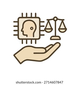 Icono para tecnología ética o responsable