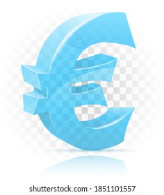icon euro mark sign graphic elements for design vector illustration isolated on transparent background