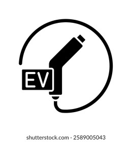 Icon a ev charger, isolated against a clean background.