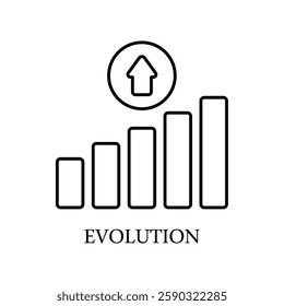 Icon a evolution, isolated against a clean background.