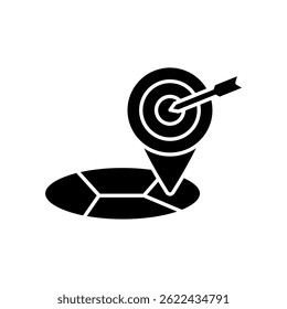 Icon a exact location, isolated against a clean background.