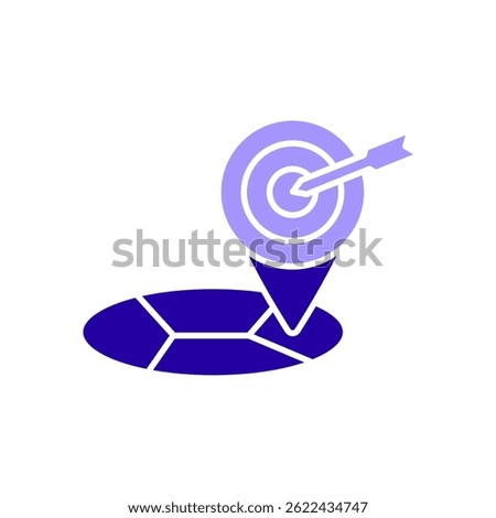 Icon a exact location, isolated against a clean background.