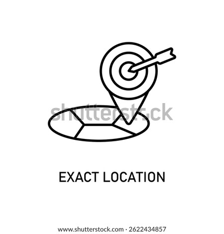 Icon a exact location, isolated against a clean background.