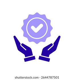 Icono de una excelencia, aislado contra un fondo limpio.