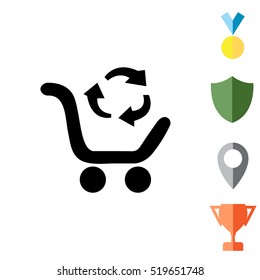 icon exchange of goods