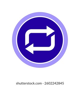 Icon a exchange, isolated against a clean background.