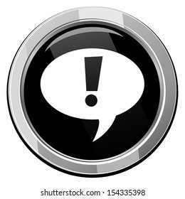 Icon with exclamation mark