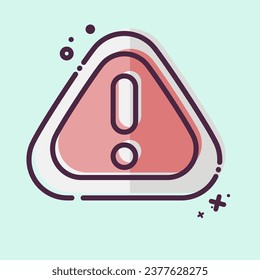 Icon Exclamation. related to Communication symbol. MBE style. simple design editable. simple illustration