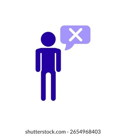 Icon a exclude, isolated against a clean background.
