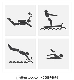 Icon exercise swimming sets