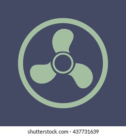 Icon of Exhaust Fan. Eps-10.