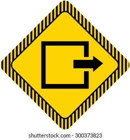 Icon of exit or log out sign