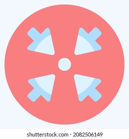 Icon Expand - Flat Style,Simple illustration,Editable stroke,Design template vector, Good for prints, posters, advertisements, announcements, info graphics, etc.
