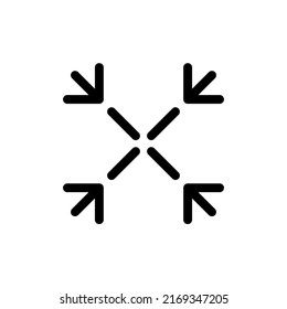 icon expand resize screen outline black single icon graphic design