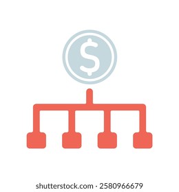 Icon a EXPENSE, isolated against a clean background.