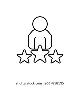 Icon a experience, isolated against a clean background.