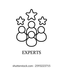 Icon a experts, isolated against a clean background.