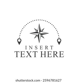icon of explore or traveling, vector art.