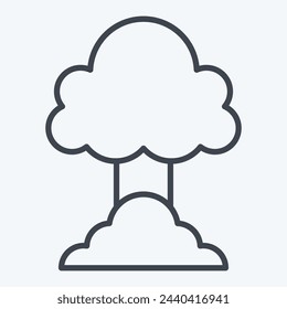Icon Explosion. related to Military And Army symbol. line style. simple design illustration