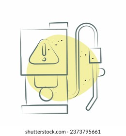 Icon Exterminator. related to Poison symbol. Color Spot Style. simple design editable. simple illustration