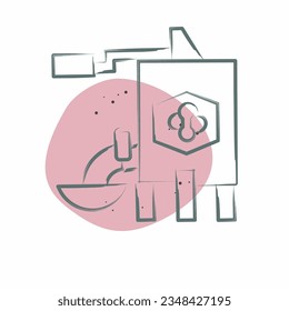 Icon Extracting Equipment. related to Apiary symbol. Color Spot Style. simple design editable. simple illustration
