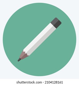 Icon Eye pencils - Flat Style - simple illustration, good for prints , announcements, etc