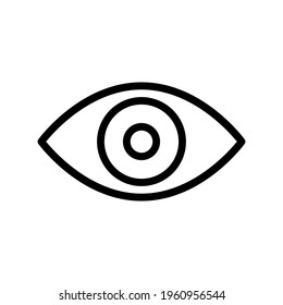 Icon Eye With Style Outline