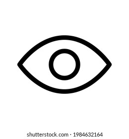 Ojo de iconos con contorno de estilo