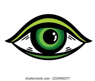 Icono de ilustración de vector de ojos. Ojo mágico