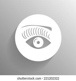icon of an eye of the woman