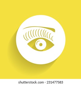 icon of an eye of the woman