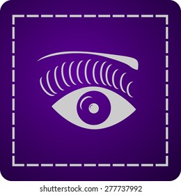 icon of an eye of the woman