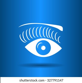 icon of an eye of the woman