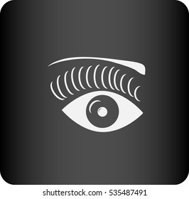 icon of an eye of the woman