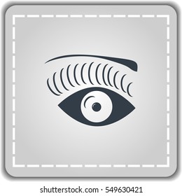 icon of an eye of the woman