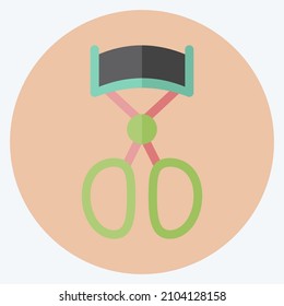 Icono Curler de Eyelash - Estilo plano - ilustración simple, buena para impresiones, anuncios, etc