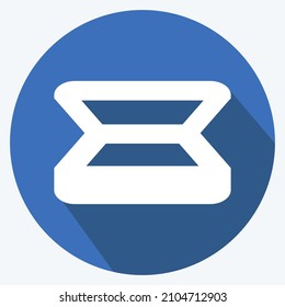 Icono Eyeshades - Estilo de sombra larga - ilustración simple, buena para impresiones, anuncios, etc