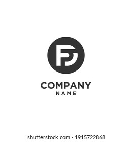 icon f, circle f, logo circle negative space, initials F D,  simple modern and clean
