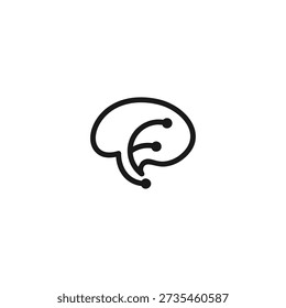 icon f collaboration concep brain line