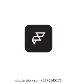 icon f modern, simple, abstract