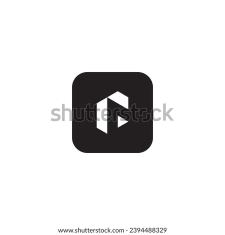 icon f modern, simple, abstract
