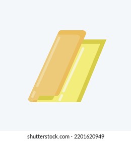 Icon Fabric Roll. suitable for education symbol. flat style. simple design editable. design template vector. simple illustration