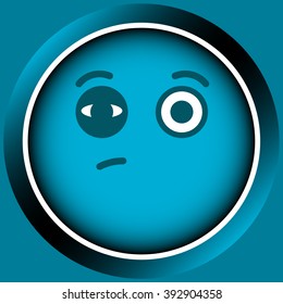 Icon face with bruise