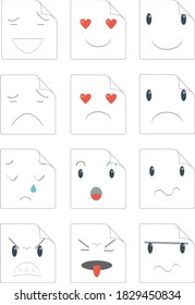 icono cara cara a cara expresión de comedia teatral vectorial