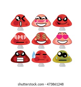 icon face mushroom 