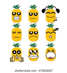 icon face pineapple 