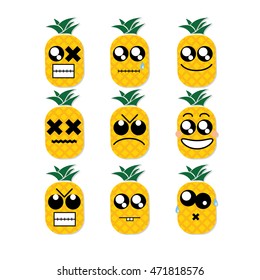 icon face pineapple 